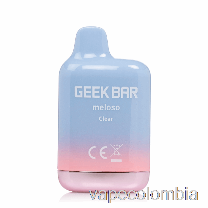 Vape Kit Completo Geek Bar Meloso Mini 1500 Desechable Transparente